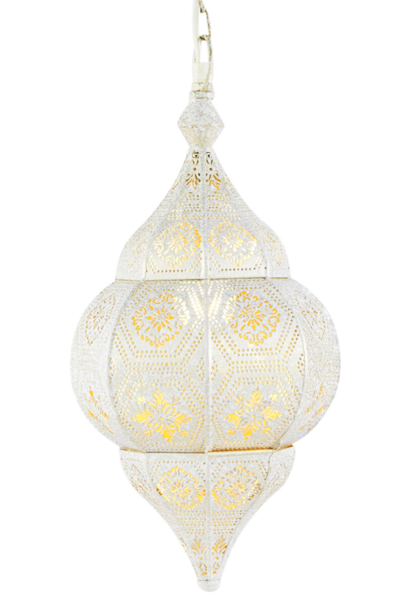 Lampa wisząca Layan, biała, 40 cm | Orie box