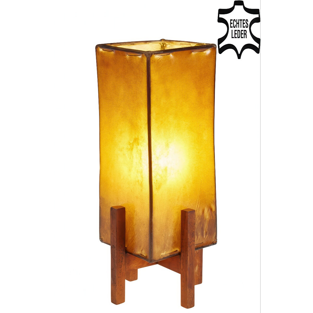 Skórzana lampa stołowa Janka w ko box