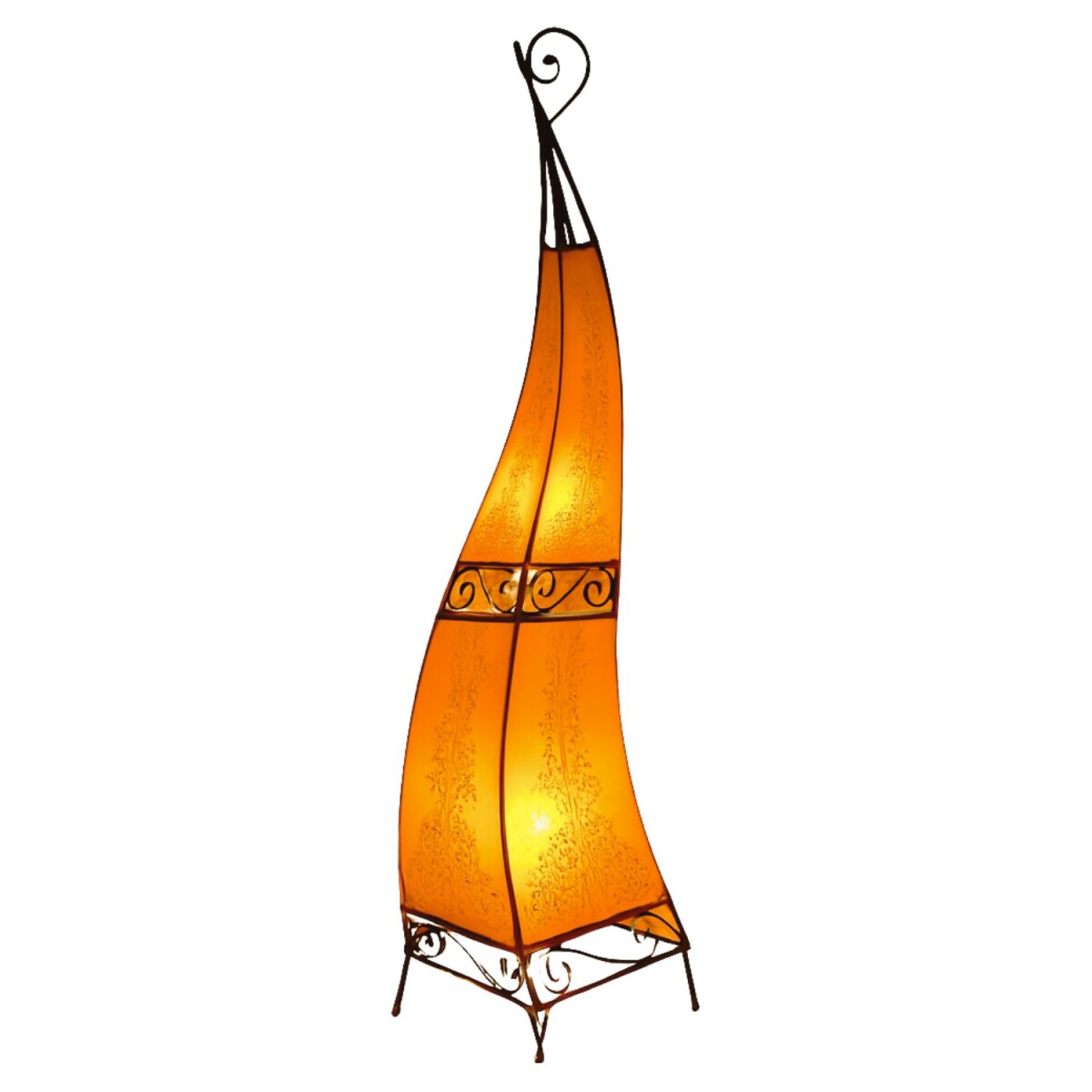 Lampa stojąca Orient Rahaf, pomarańczowa box