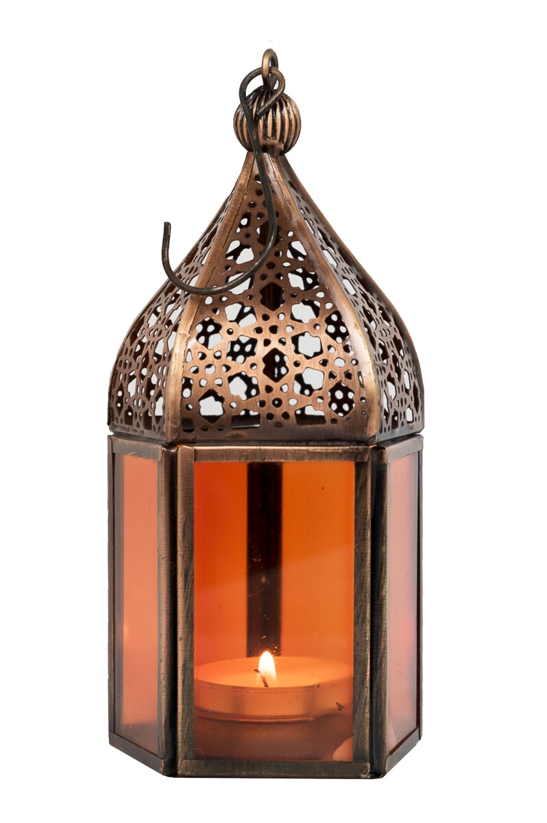 Lampion orientalny Meena – pomarań box