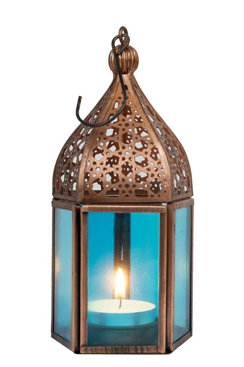 Lampion orientalny Meena – niebies box