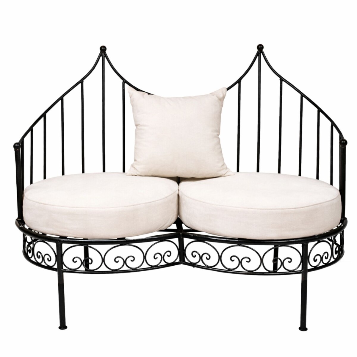 Żelazna sofa ogrodowa Ronja, szer. 120 c box