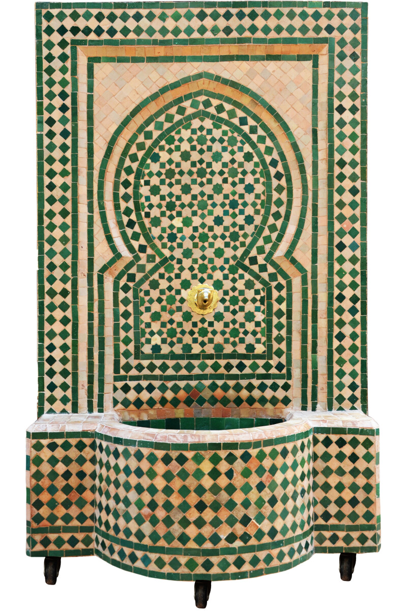 Marokańska fontanna ogrodowa z mozaiką, 120 cm | Fontanna po