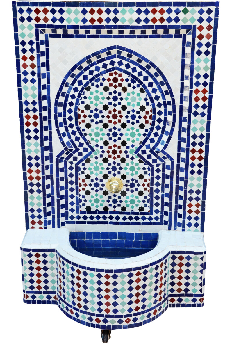 Marokańska fontanna ogrodowa z mozaiką, 120 cm | Fontanna po