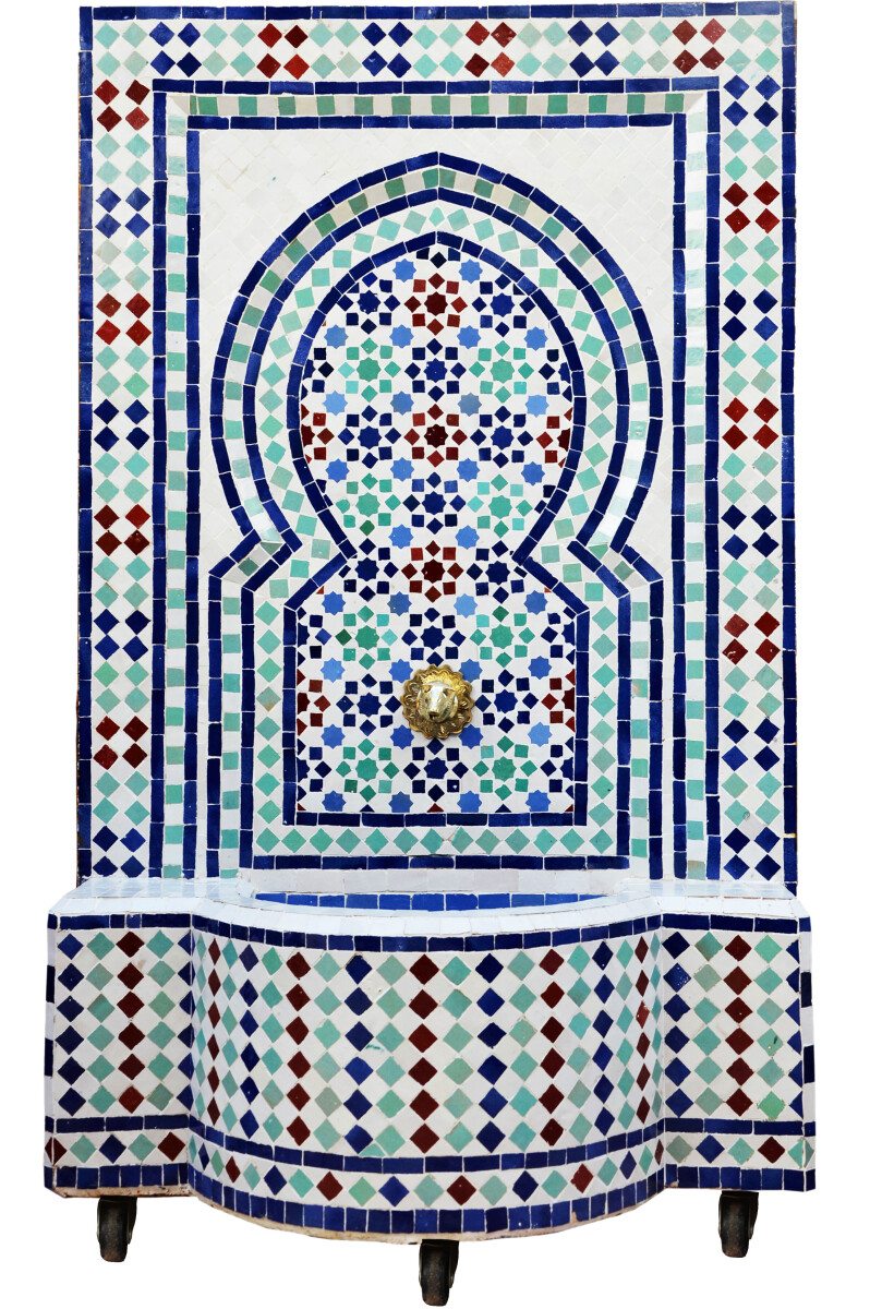 Marokańska fontanna ogrodowa z mozaiką, 120 cm | Fontanna po