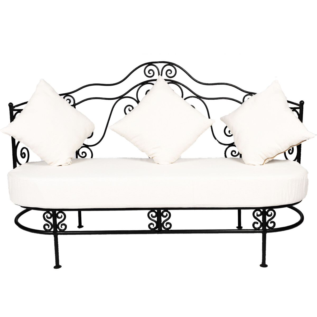 Śródziemnomorska sofa żelazna Andalous – sofa o