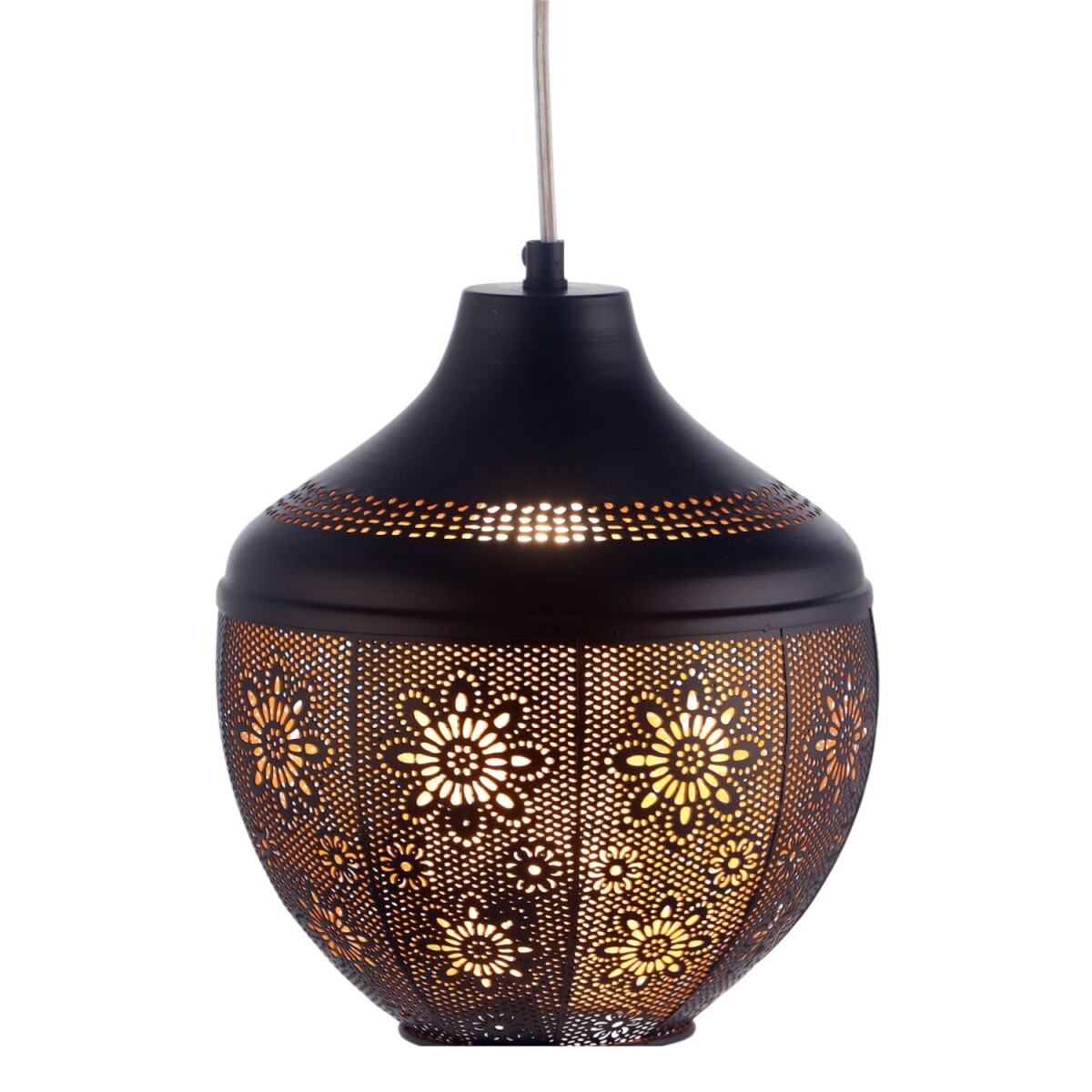 Ręcznie wykonana metalowa lampa wisząca w stylu orientalnym 