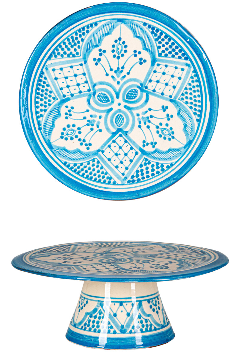 Orientalna ceramiczna taca do tort&oacut box