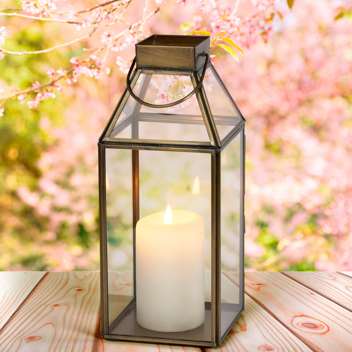 Szklana latarnia 25 cm – lampion M box