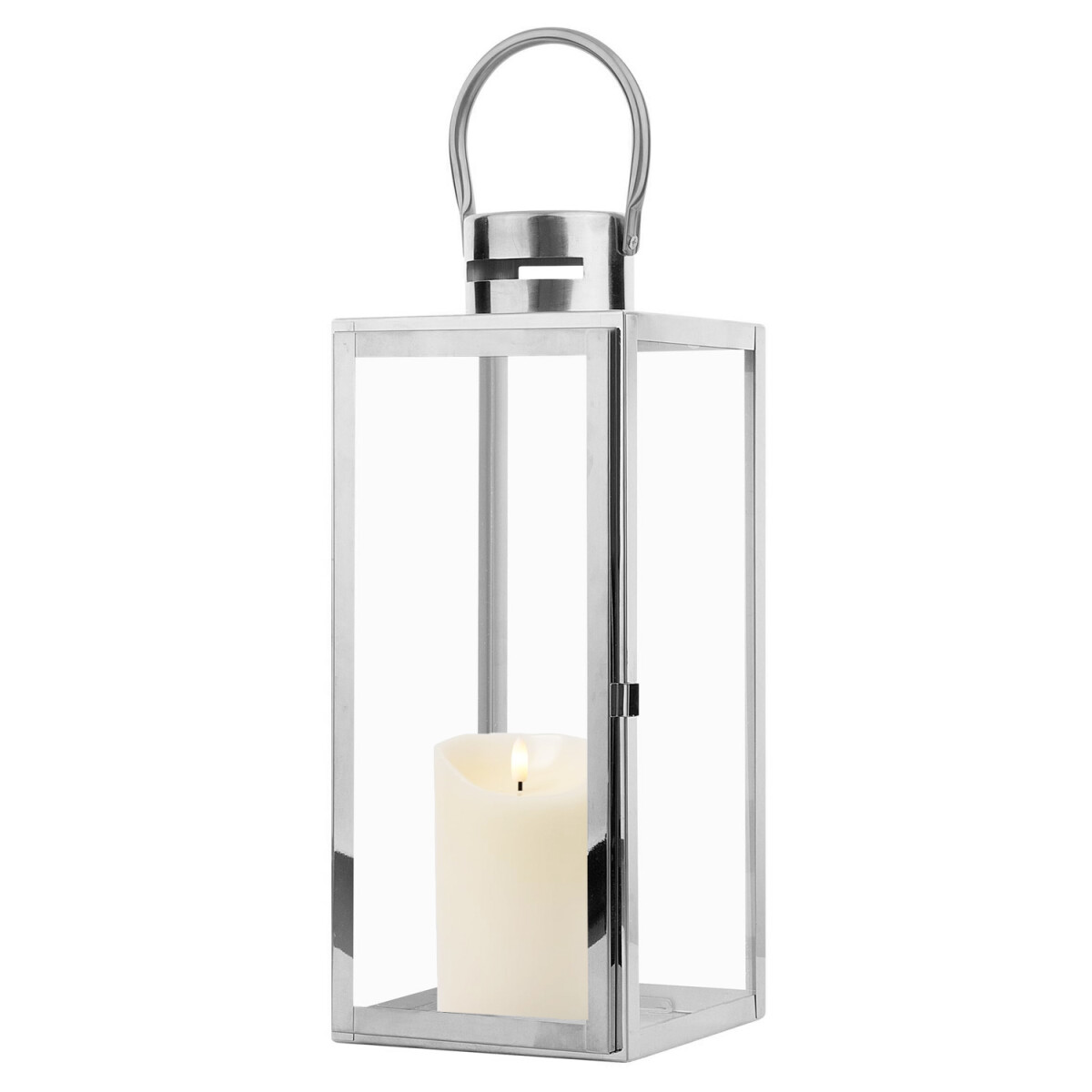 Lampa ogrodowa Jarda, srebrna, 39 cm box
