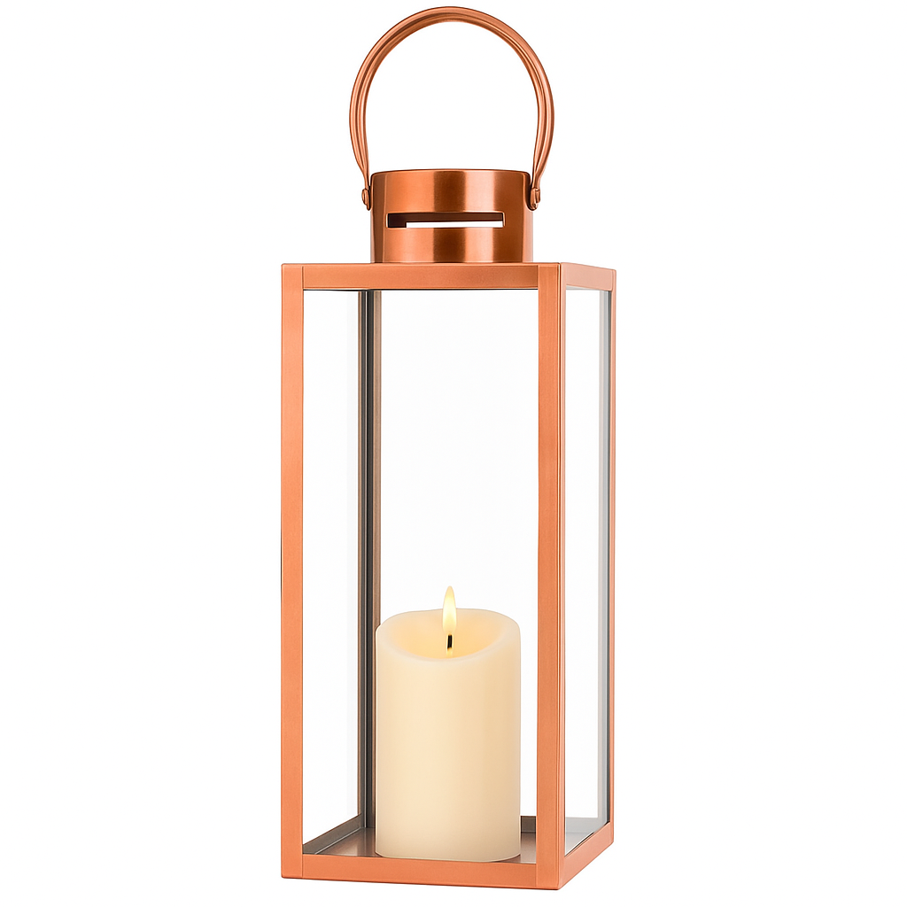 Lampa ogrodowa Jarda, złota, 39 cm box