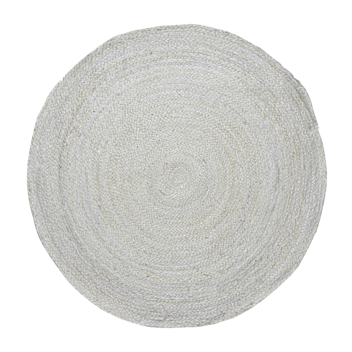 Dywan z juty w stylu etno-boho Abrila, okrągły, 80 cm, kremo