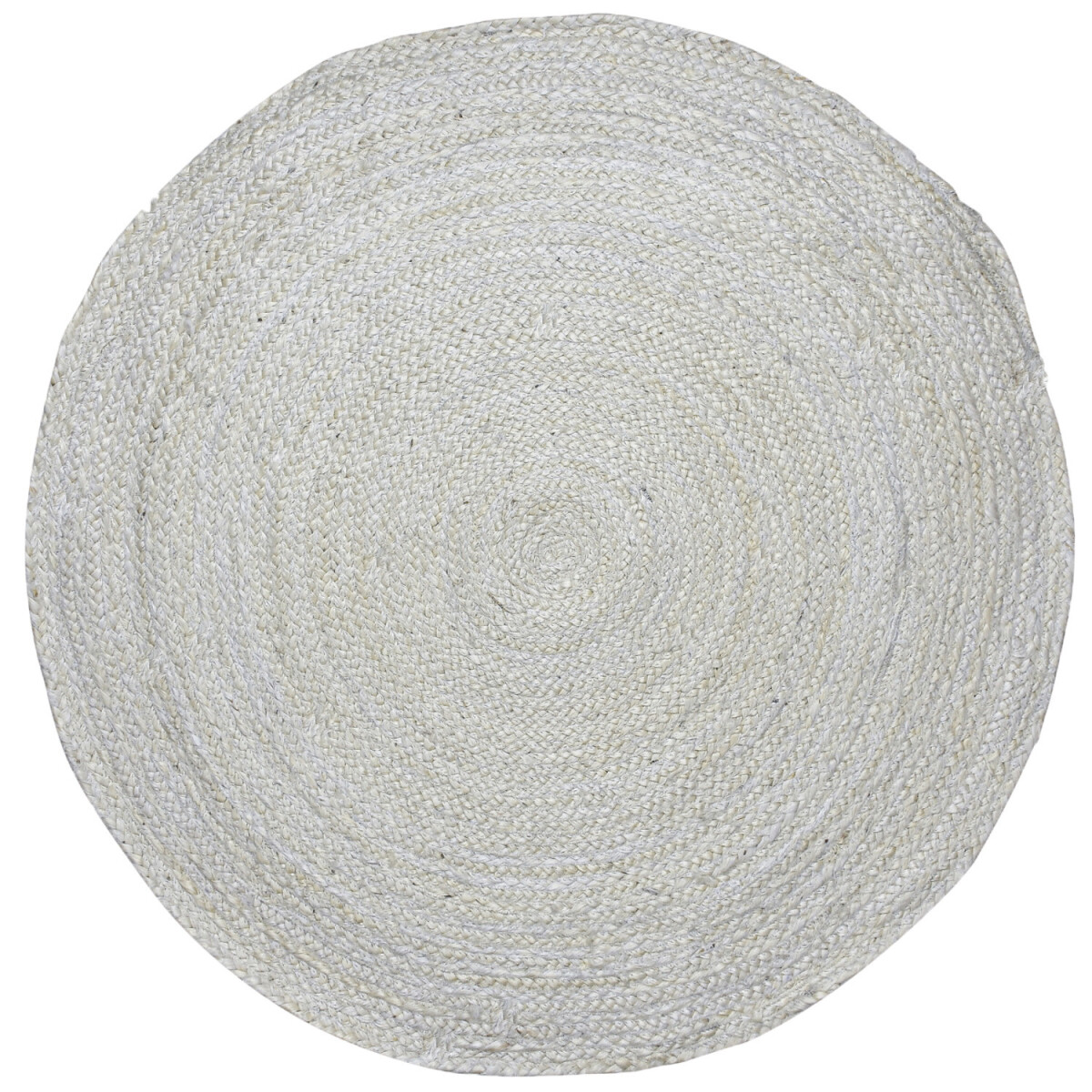 Dywan z juty w stylu etno-boho Abrila, okrągły, 100 cm, krem