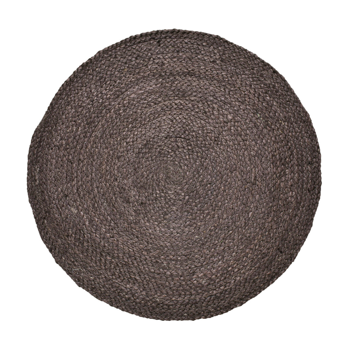 Dywan z juty w stylu etno boho Abrila, okrągły, 80 cm, brązo