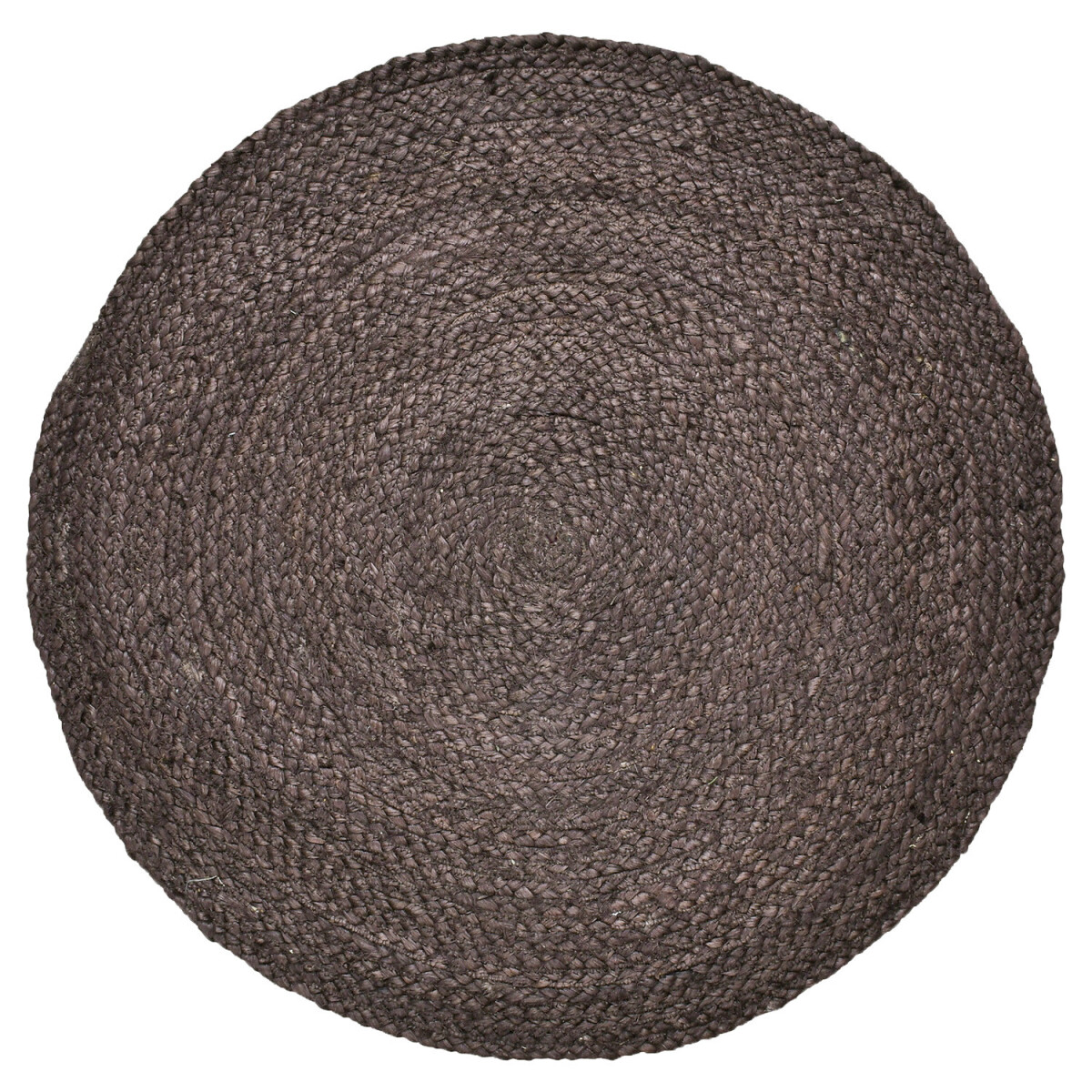 Dywan jutowy w stylu etno boho Abrila, okrągły, 100 cm, brąz