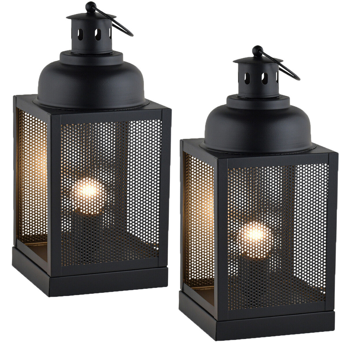 Zestaw 2 sztuk nowoczesnych lamp stołowy box
