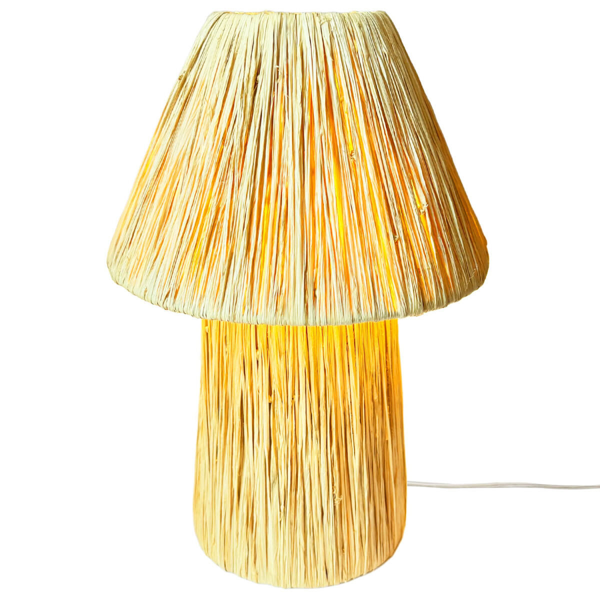 Lampa stołowa w stylu boho, lampka nocna box