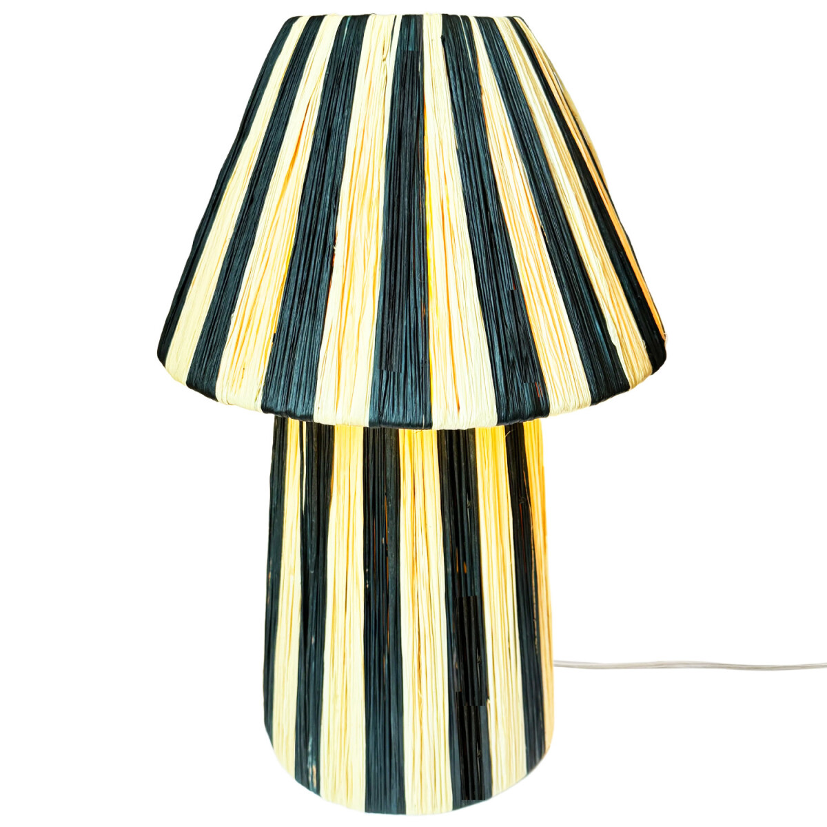 Lampa stołowa w stylu boho, lampa nocna  box