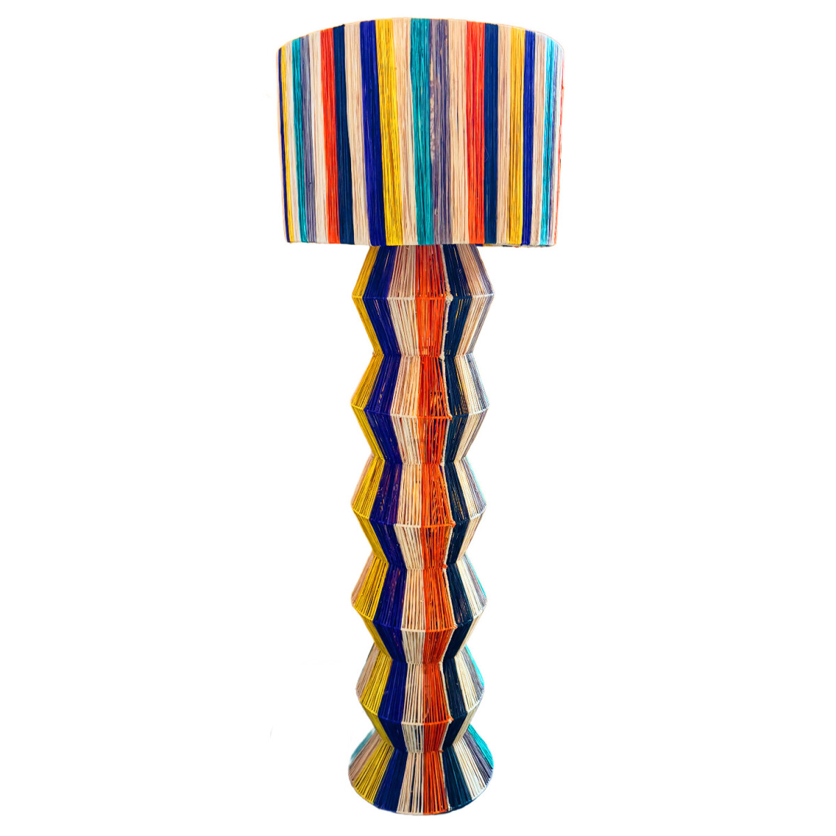 Lampa stojąca w stylu boho, Tulum, kolor box