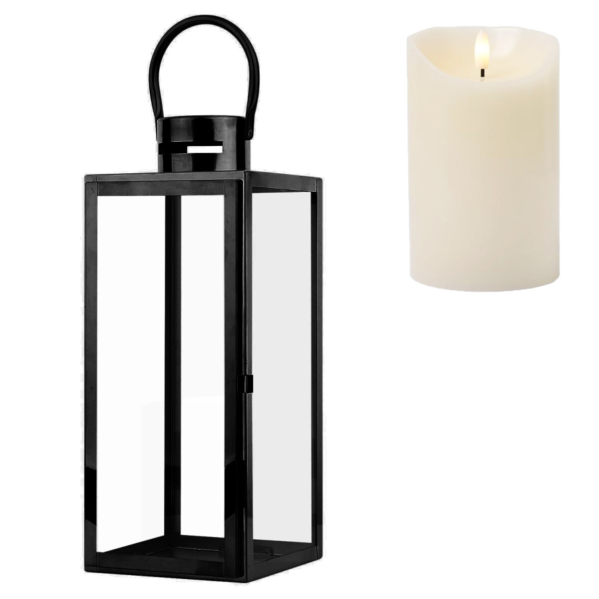 Lampa ogrodowa LED Jarda, czarna, 39 cm box