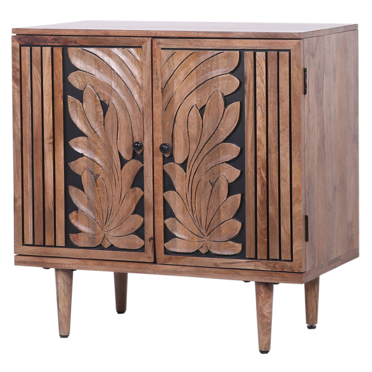 Komoda Aday 80 cm z litego drewna w styl box