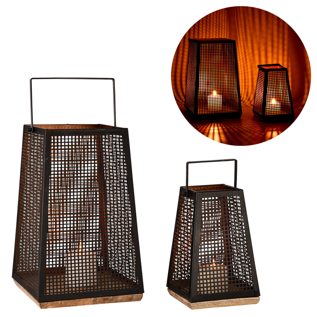 Zestaw 2 lampionów Baymita &ndash box