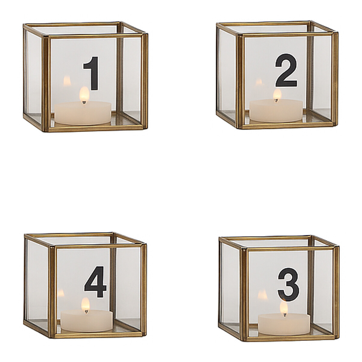Zestaw 4 świeczników Virimi &ndas box