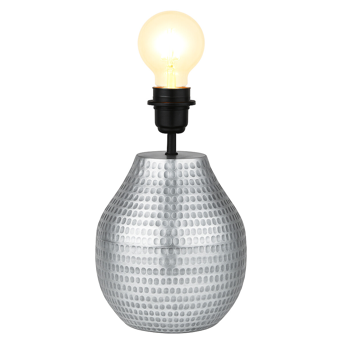 Podstawa lampy stołowej Cameo, srebrna,  box