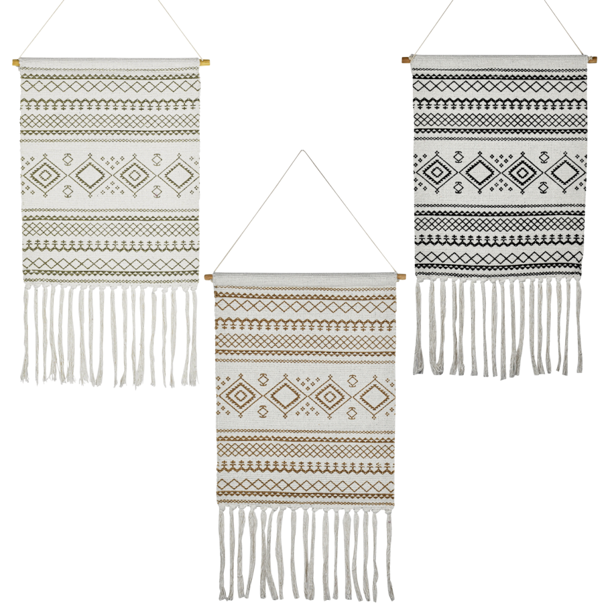 Zestaw 3 tapet boho Calegora 45 x 85 cm  box