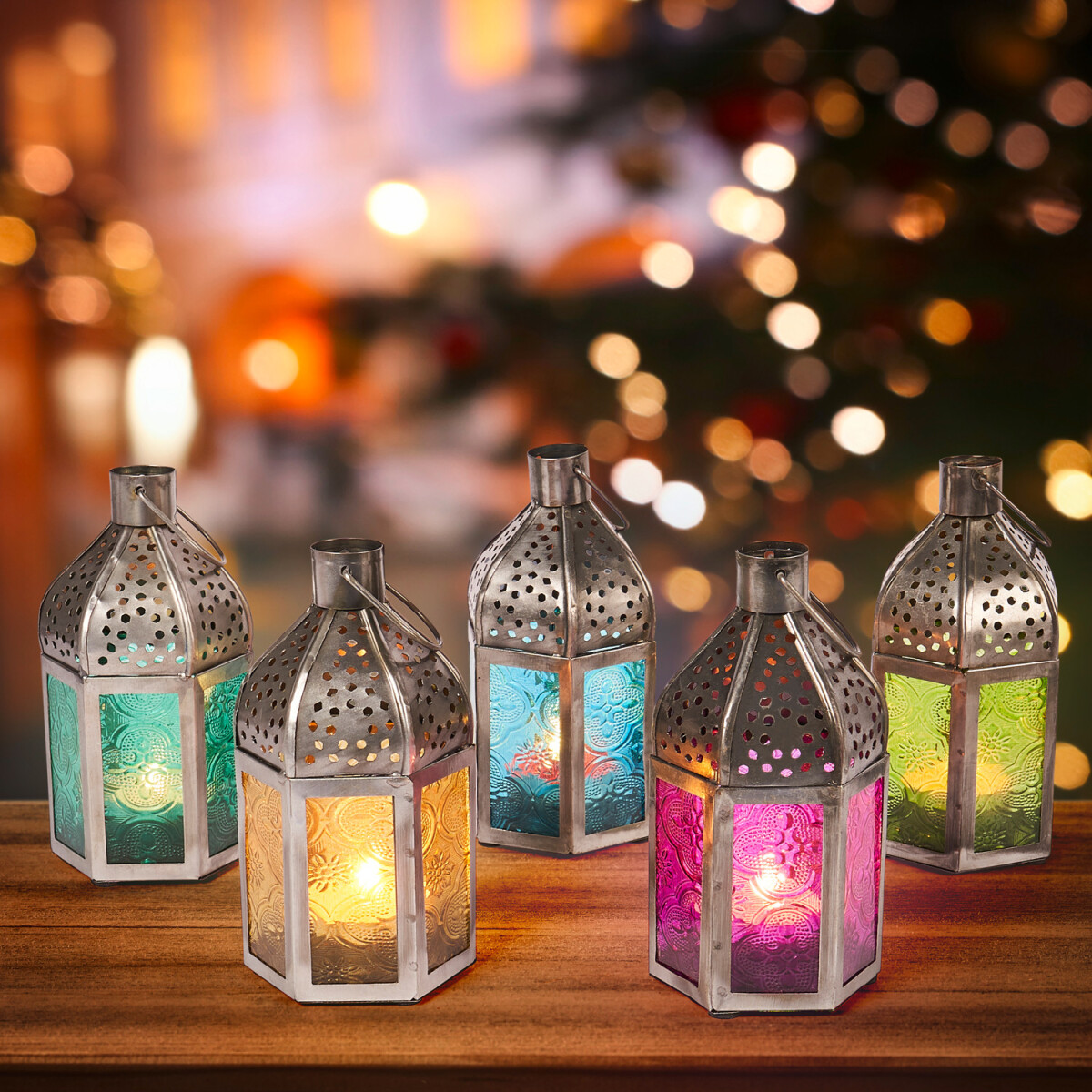 Zestaw 5 sztuk orientalnych lampion&oacu box