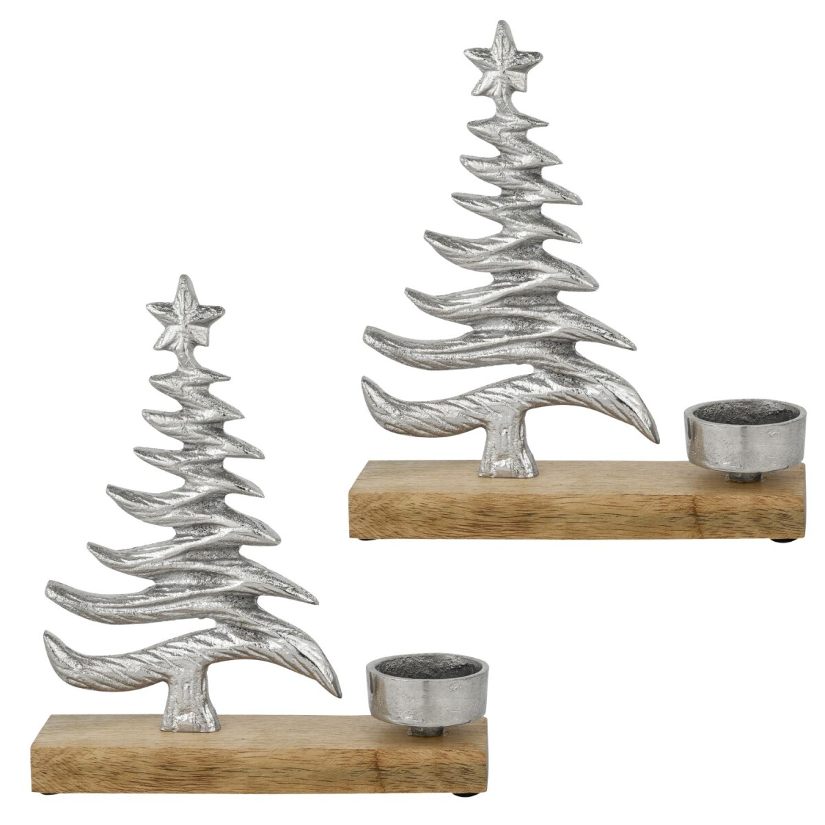 Świeczniki na podgrzewacze Xmas 2, srebr box