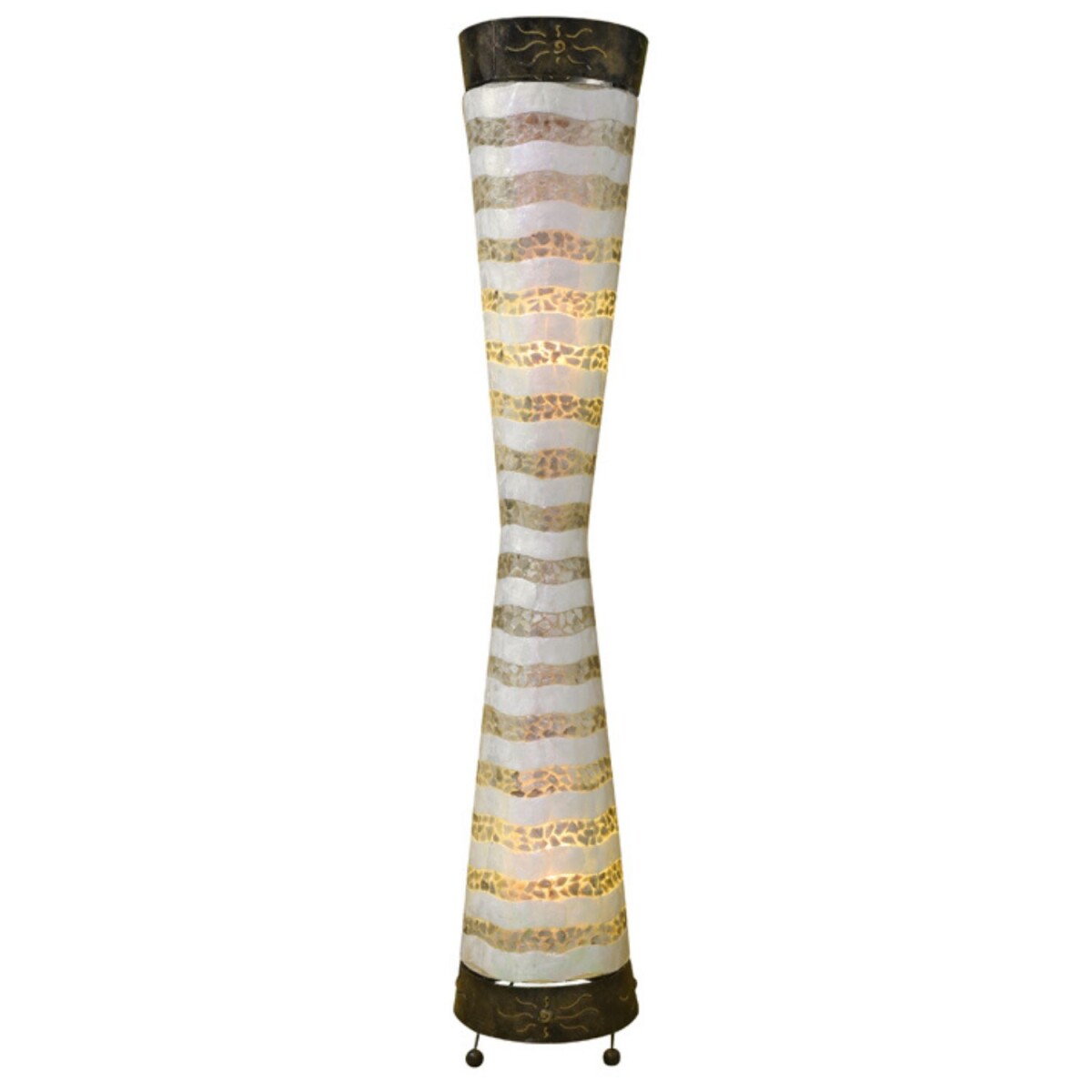 Lampa stojąca Leandro 150 cm z muszli ca box