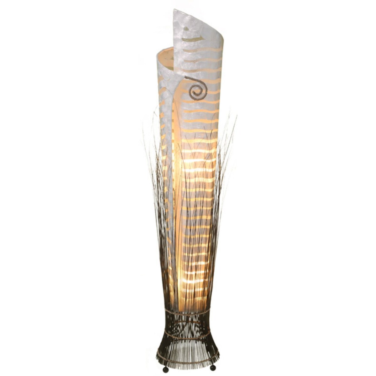 Lampa stojąca Yuni, biała, 150 cm, z żyw box