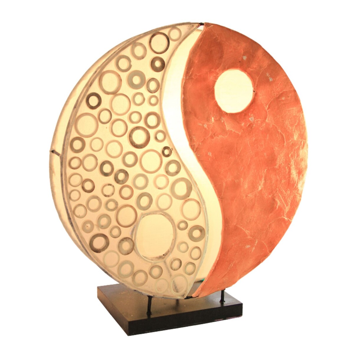 Lampa stołowa Ying Yang, pomarańczowa, 3 box