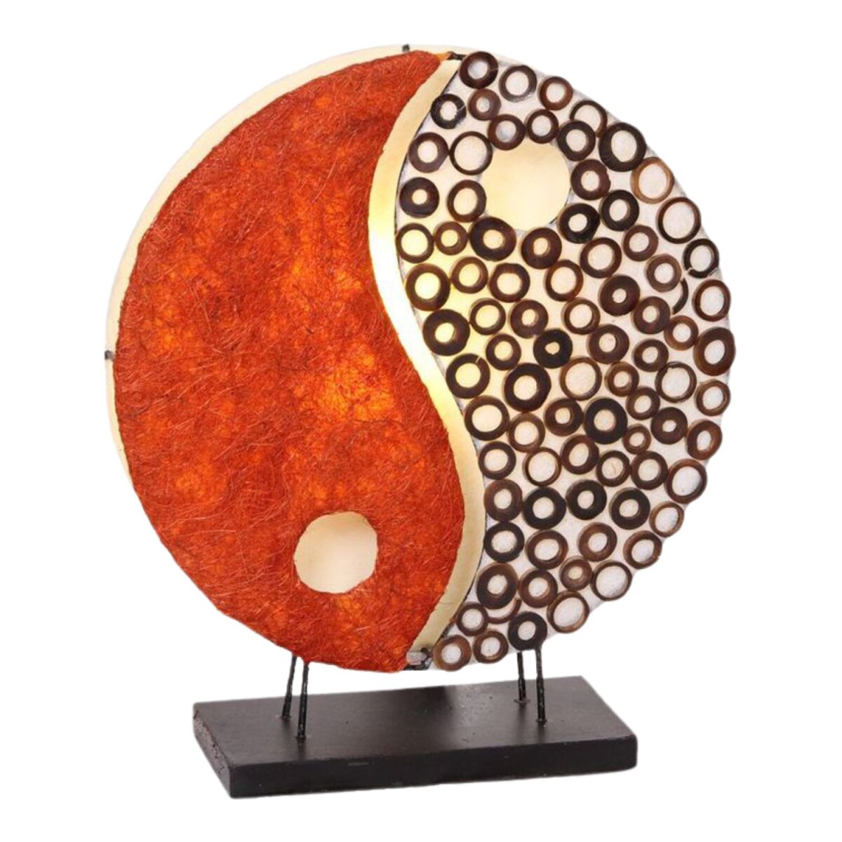 Lampa stołowa Ying Yang, czerwona, 30 cm box