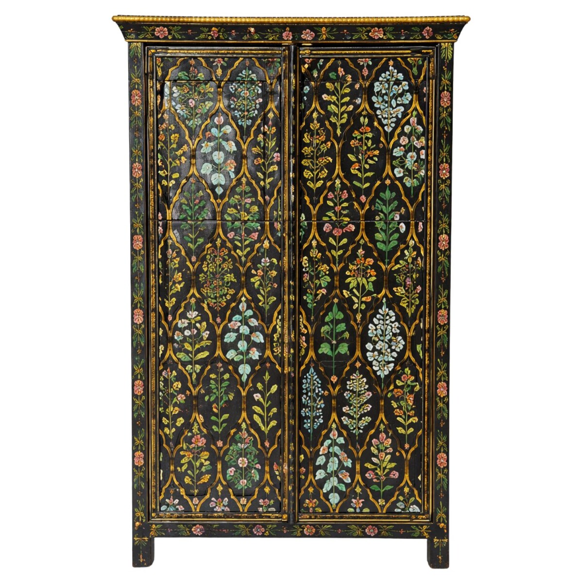 Komoda Reshma 150 cm z litego drewna, styl vintage boho, ręc