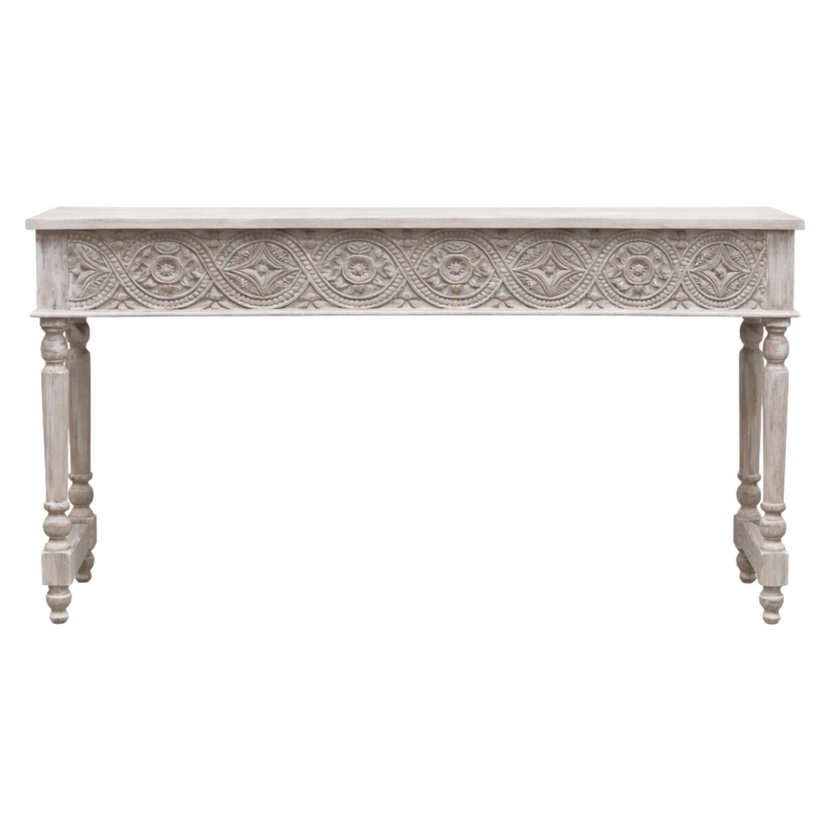 Kredens Rupathi 150 cm z litego drewna w stylu boho oriental