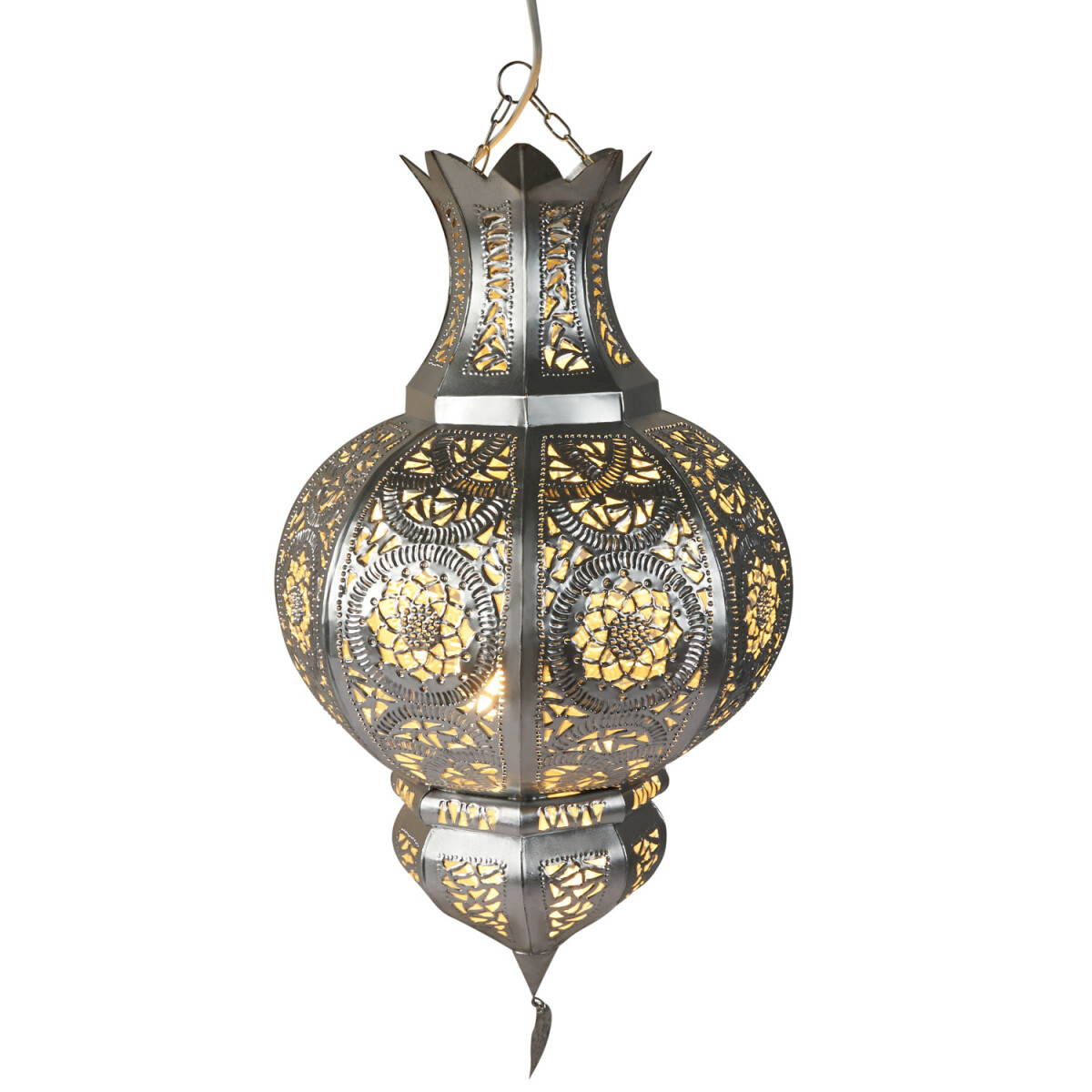 Lampa wisząca Kumira srebrna 60 cm | Mar box