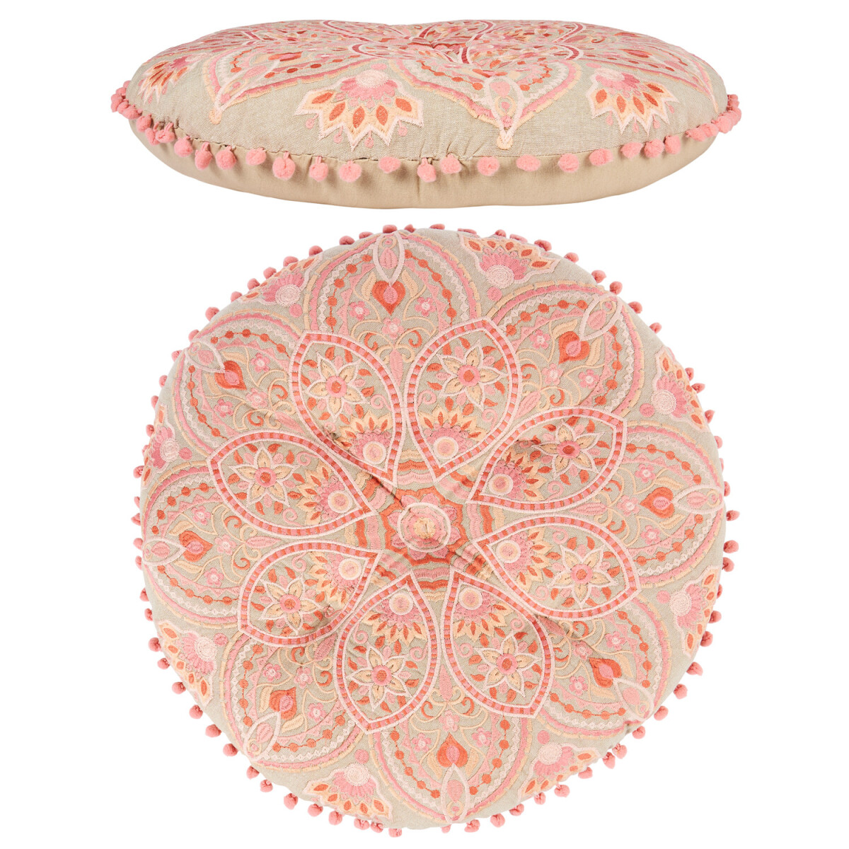 Poduszka podłogowa w stylu boho, poduszk box