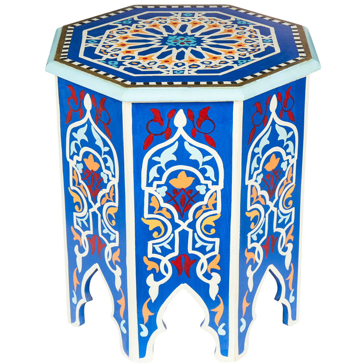Orientalny stolik pomocniczy z podn&oacu box