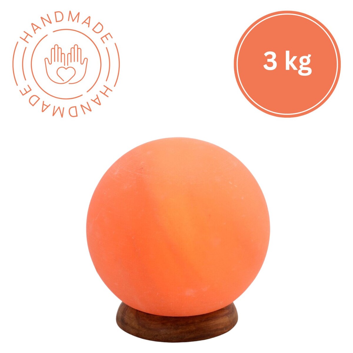 Podświetlany kryształ soli PLANET 3 kg – kryształ soli