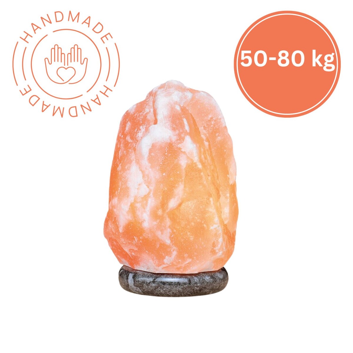 Podświetlany kryształ soli ROCK 50–80 kg – krysz