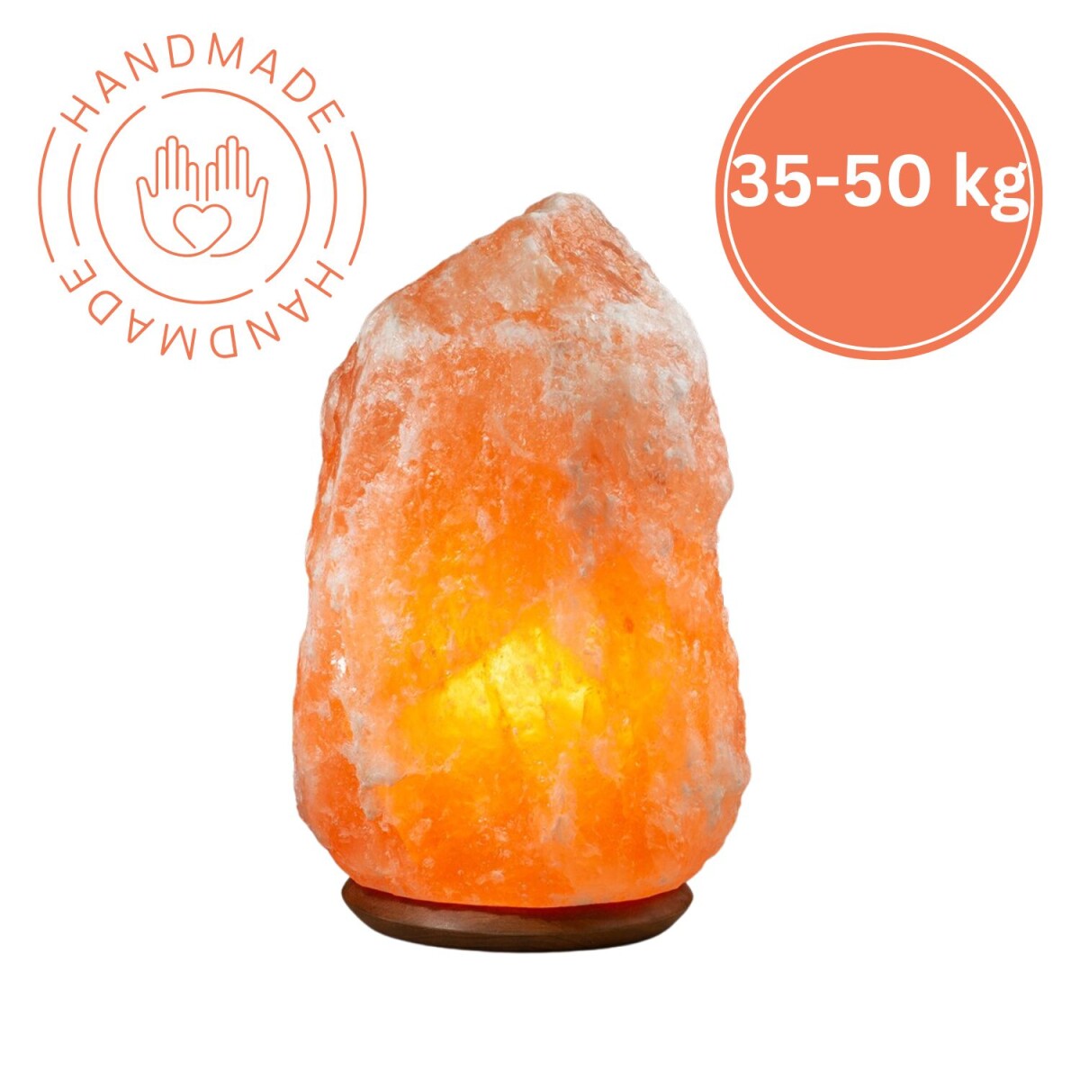 Podświetlany kryształ soli ROCK 35–50 kg – krysz