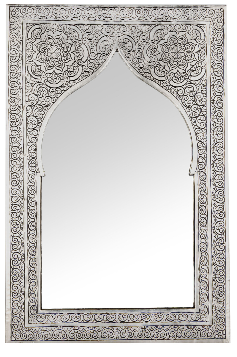 Lustro w stylu orientalnym Malika, srebr box