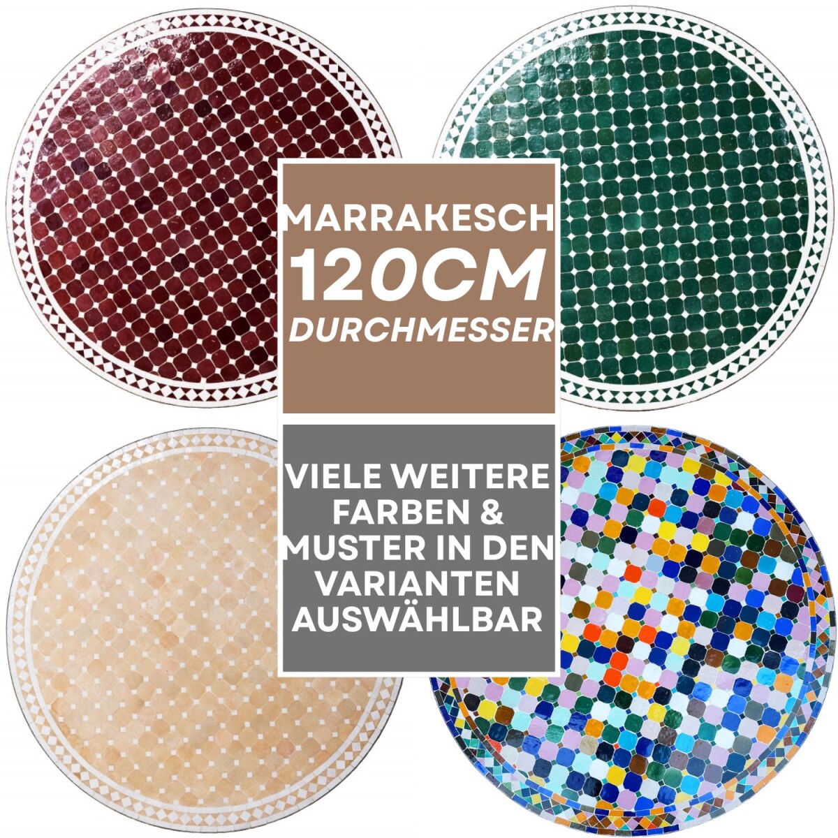Marokański stolik mozaikowy Marrakesz 12 box