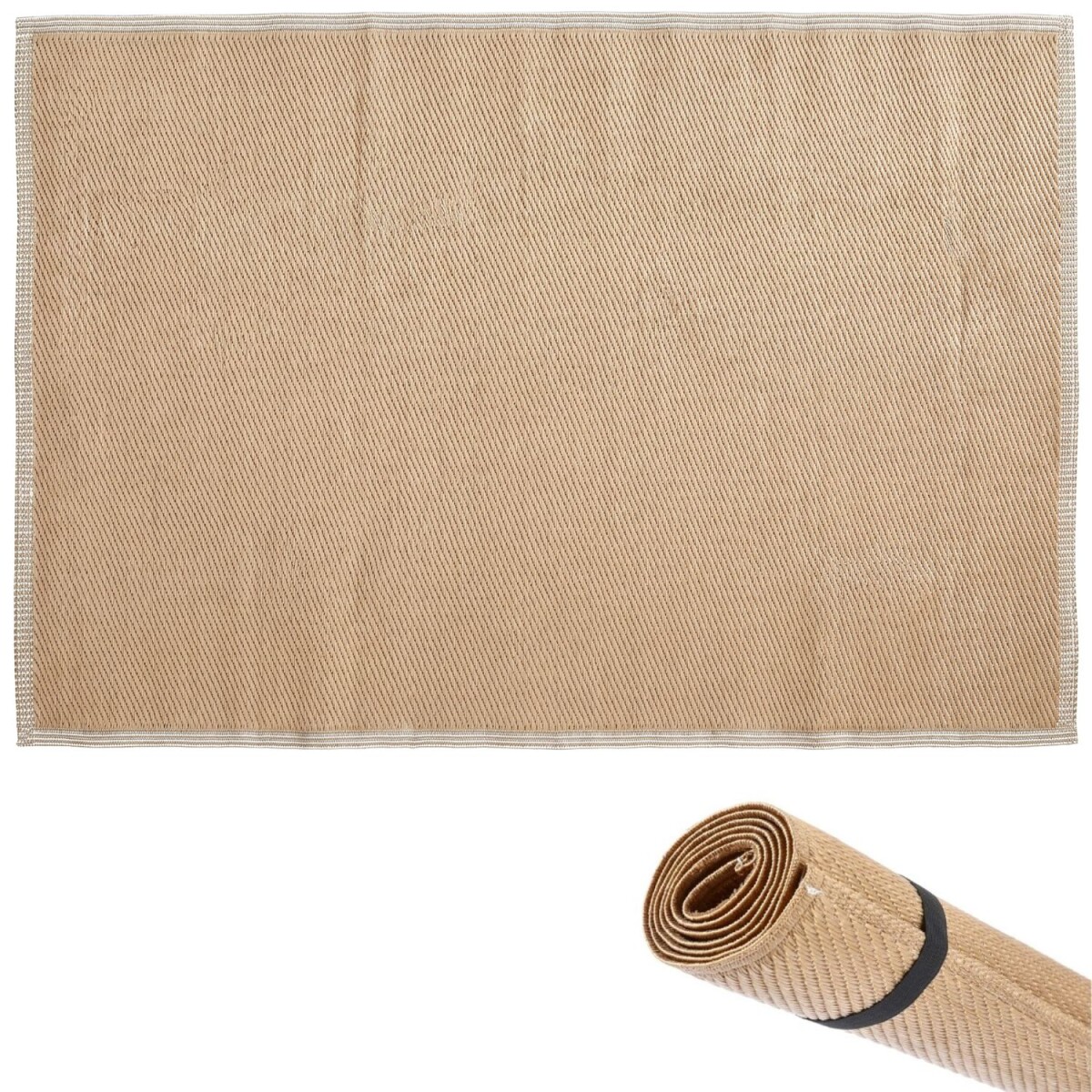 Dywanik ogrodowy 90 x 150 cm, brązowy |  box