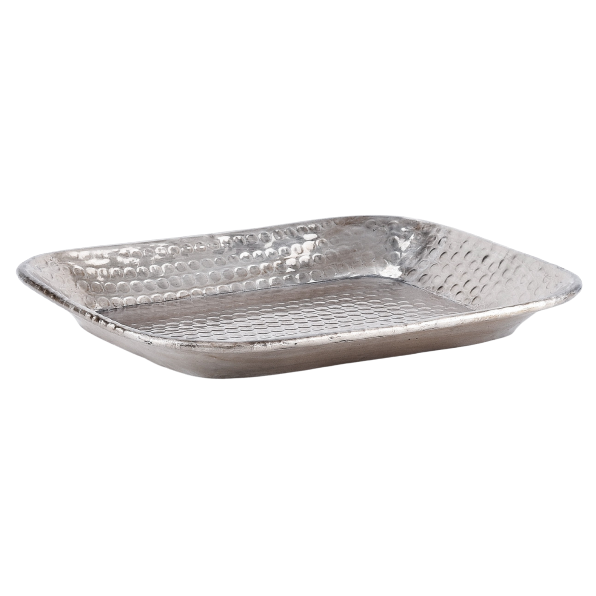 Taca na świece w stylu skandynawskim Lesha, srebrna, 21 cm, 