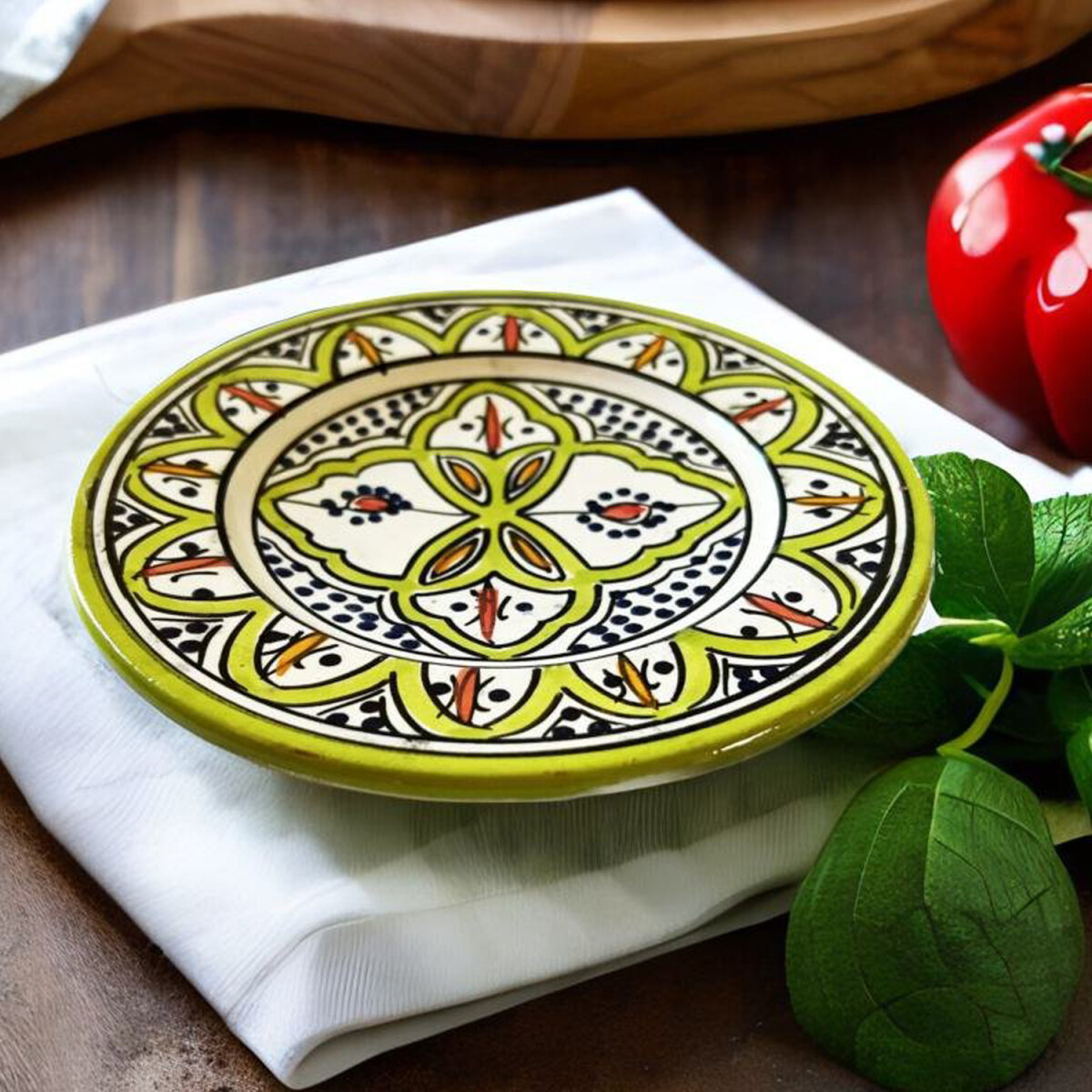 Śródziemnomorski talerz ceramiczn box