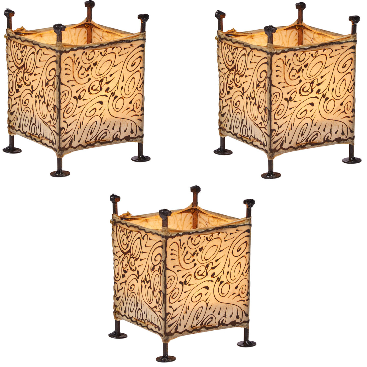 Zestaw 3 sztuk lampionów „M box