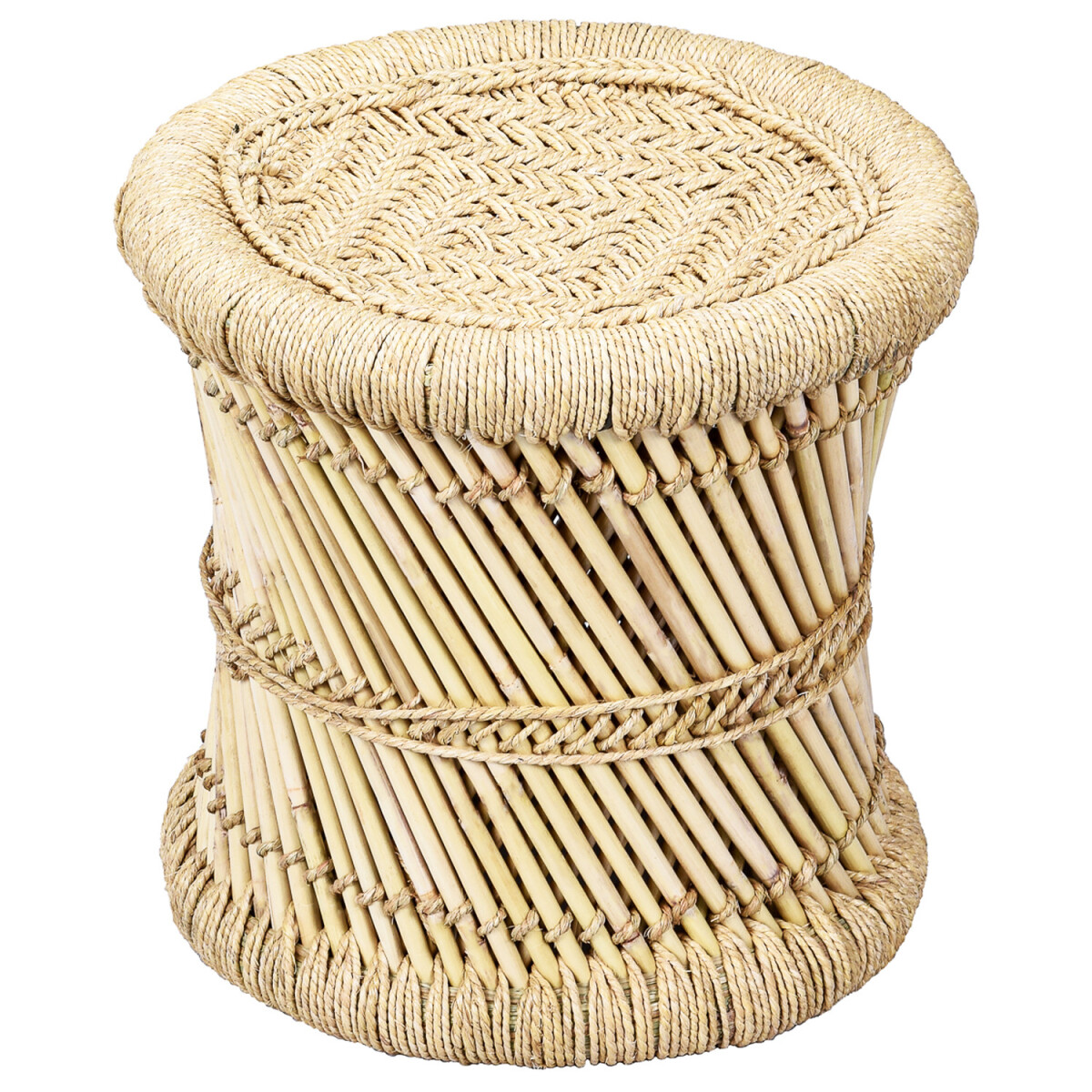 Taboret w stylu boho, stolik pomocniczy  box